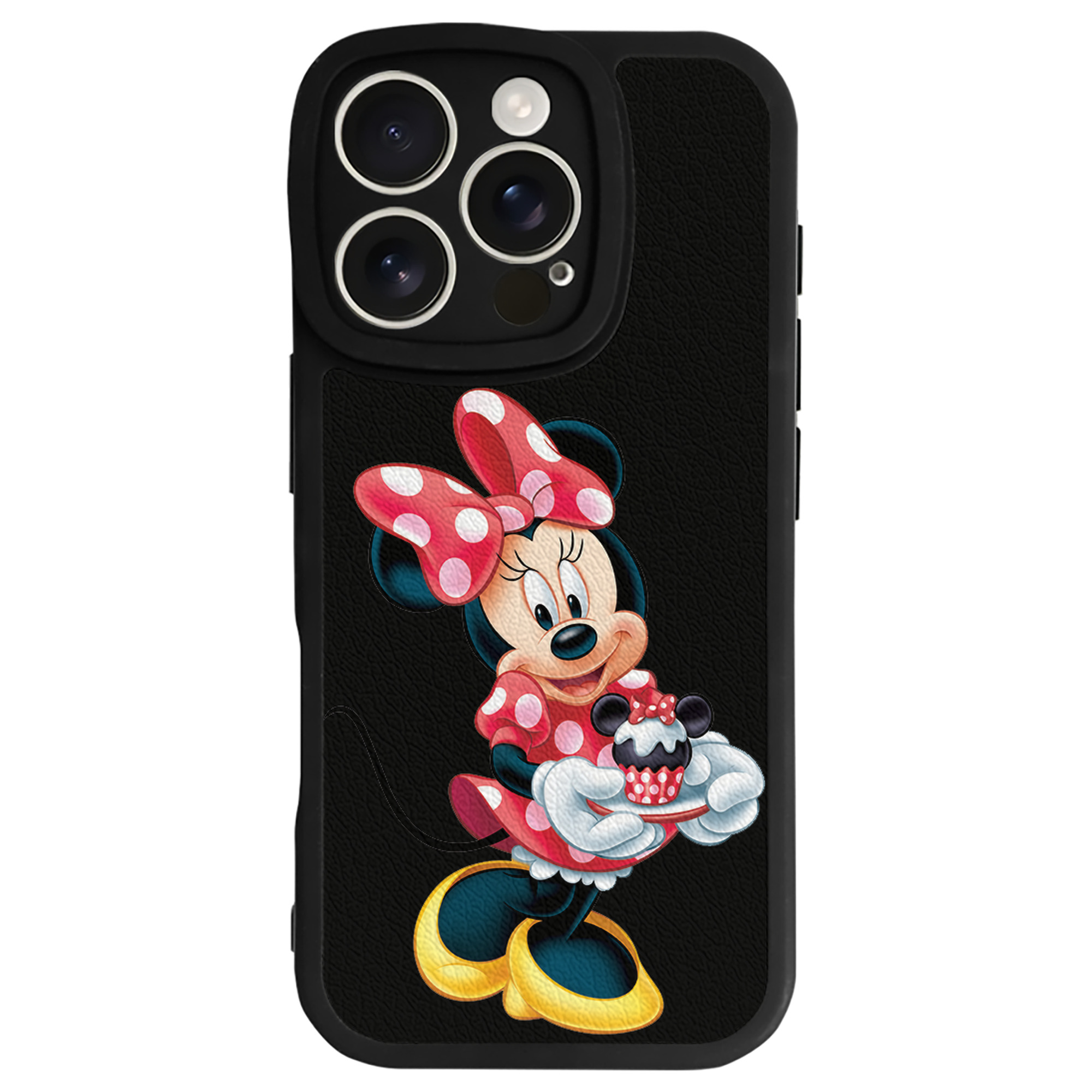 （画像用） ミッキーマウス Mickey Mouse 【iPhone 16シリーズ対応】シリコンスマホケース（レザー調） 材質：シリコン